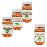 Cultured Traditions Spicy Garlic Ginger Sauerkraut Organic, 16 oz, 4 Pack