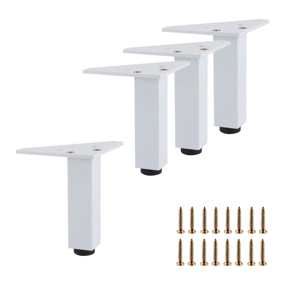 Patas para muebles regulables de acero inoxidable que elevan y nivelan tus armarios y escritorios