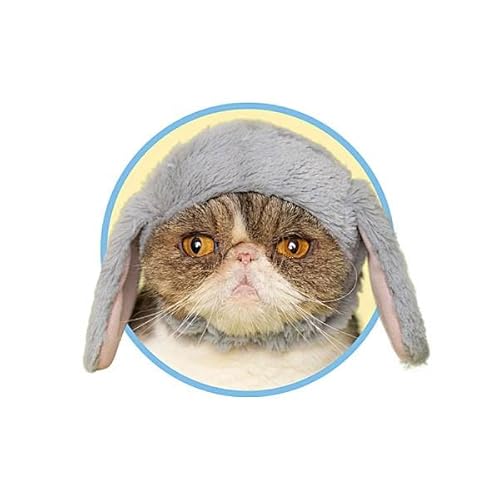 【グレー】かわいい かわいい ねこうさぎちゃん -たれみみ-