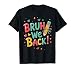 Retro Bruh We Back To School Funny Pencil Teachers Students T-Shirt