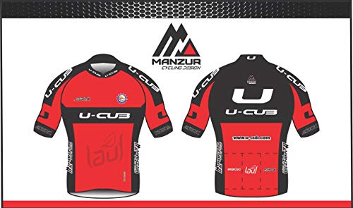 Manzur Cycling Design Maillot Corto UCUB Hombre (Bandera Campeon Mundo, S)