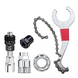 ❤️【Kurbelabzieher】 Ein Ende kann zum Entfernen des Vierkant-Kurbelsatzes verwendet werden, ein Ende kann zum Entfernen der Schraube vom alten Tretlager verwendet werden. Sie müssen Ihren eigenen 58-mm- oder 16-mm-Schraubenschlüssel mitbringen oder einfach einen verstellbaren Schraubenschlüssel verwenden. Geeignet für Standard-Vierkant-Innenlager.