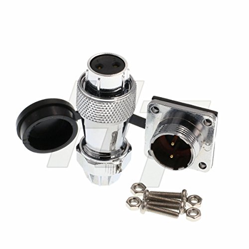 Conector metálico aeronáutico de 2 pines HangTon HF16 miniatura 3