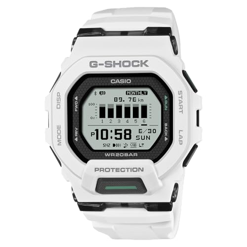 Casio G-Shock Move Step Tracker White Resin Digital MIP Watch GBD200-7