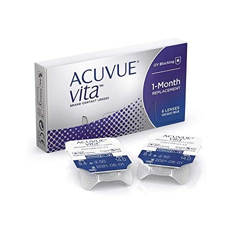ACUVUE Vita Monatskontaktlinsen mit komfortablem Tragegefühl - Den ganzen Monat lang - -4 dpt und BC 8.4 - Mit UV Schutz und durchgängig hohem Feuchtigkeitsgehalt - 6 Linsen Cover