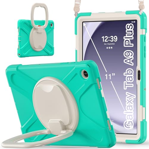 Protection Samsung Galaxy Tab A9+ 11 pouces étui antichoc JZ green