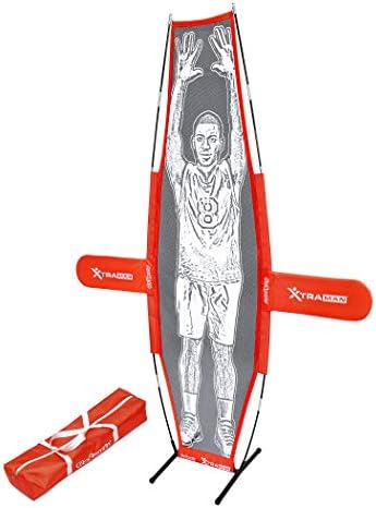 GoSports XTRAMAN Basketball Dummy Defender Training Mannequin, Red, 7'