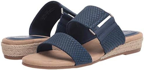 Easy Street Women's Wedge Sandal, Navy Snake, 6 X-Wide | Image 6