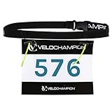VeloChampion Leichter Laufgürtel Für Damen Und Herren – Elastischer Startnummernhalter Mit Stretch-Passform – Ohne Sicherheitsnadeln – 3 Größen – Laufen. Triathlon. Radfahren. Marathon. Joggen