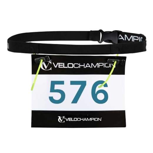 VeloChampion Cinturón para Número de Competición de Triatlón - Cinturón para Número Porta Dorsal Maratones