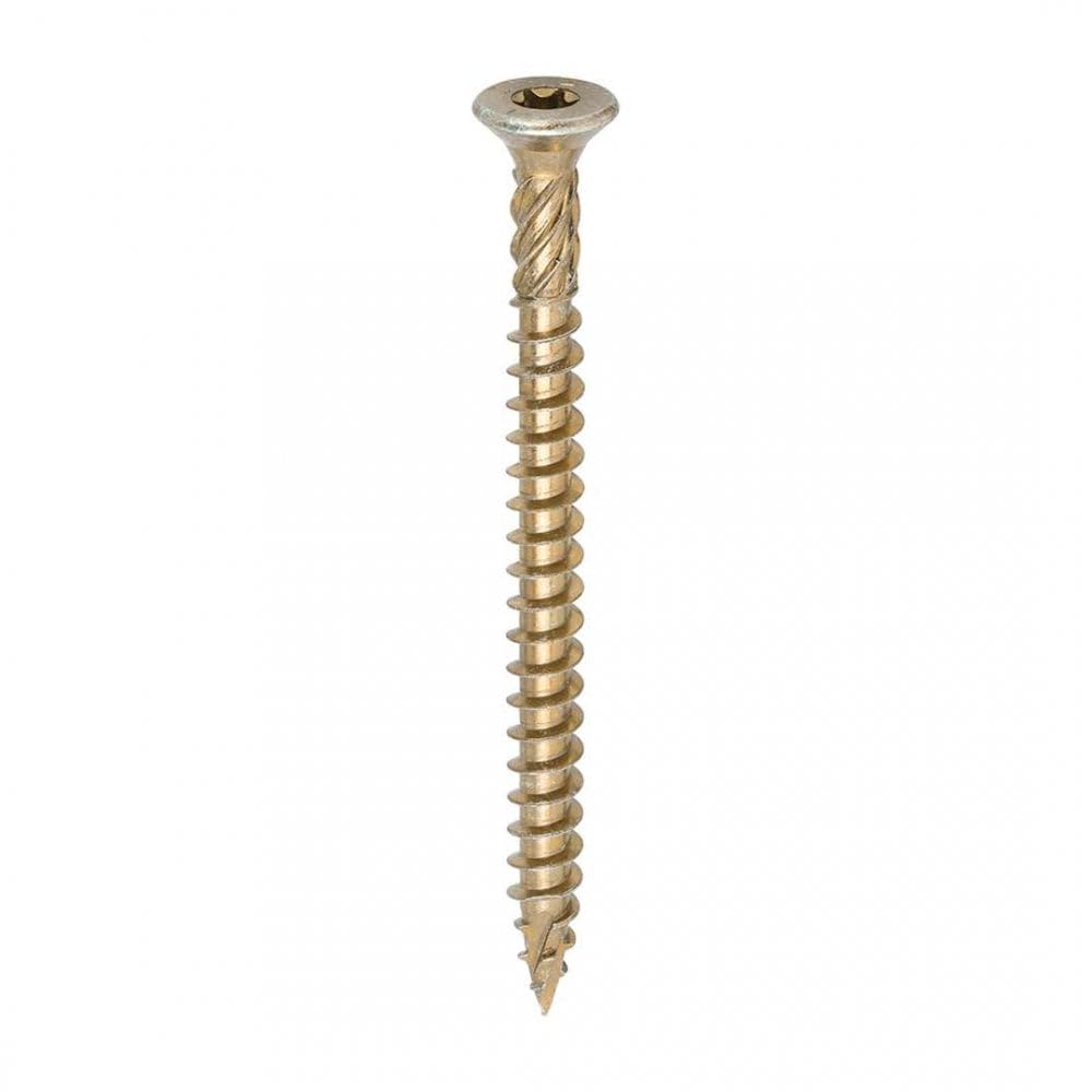 Timco C2 Clamp-Fix Multi-Purpose Premium Countersunk Gold Woodscrews8.0 X 100 (100Pcs) from B&Q