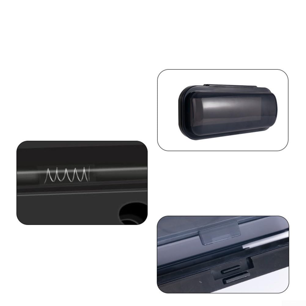 Yhenlovtt Copertura per radio stereo marina, 180 mm, impermeabile, con ripiano di supporto a molla per porta ribaltabile, per sistema audio barca