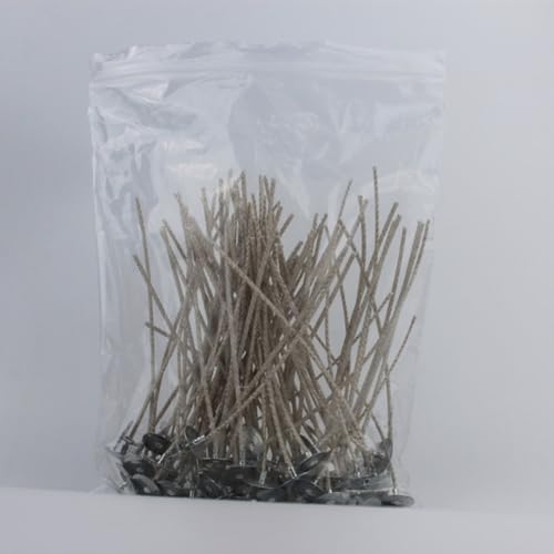 100 piezas de mechas para velas de algodón con base miniatura 6