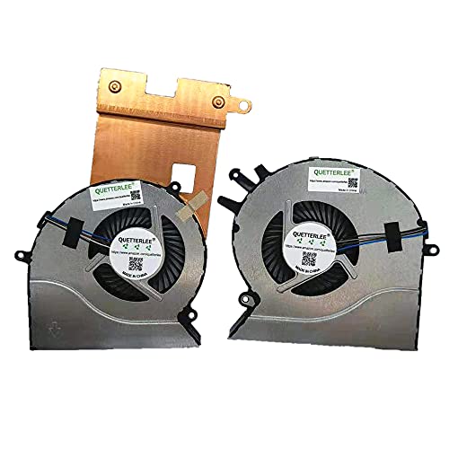 QUETTERLEE Replacement New CPU GPU Cooling Fan for HP Omen 17.3" 17-an 17-an120nr 17-AN010CA 17-AN012DX 17-AN013TX TPN-Q195 Series 931576-001 931577-001 Fan QUETTERLEE Replacement New CPU GPU Cooling Fan for HP Omen 17.3" 17-an 17-an120nr 17-AN010CA 17-AN012DX 17-AN013TX TPN-Q195 Series 931576-001 931577-001 Fan