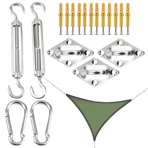 Hardware de vela de , hardware de montaje de sombra de sol, Kit de montaje de vela de acero inoxidable, Herramientas de instalación, juego de para toldos, suministros de dosel