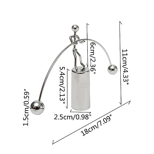 Image of AUGEN Balancing Pendulum Durable Metal Innovative Stress Relief Toy for Home Office Desktop Gift Decoration (1 Piece, 7709A3)