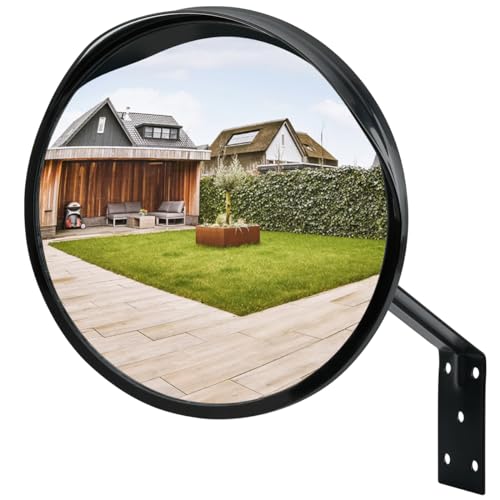 Road Traffic Convex Mirror with Wall Mount Bracket