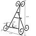 HUJI Sturdy Iron Display Stand Holder for Home Kitchen Decoration Platters, Pictures, Frames and Books. (1, 9