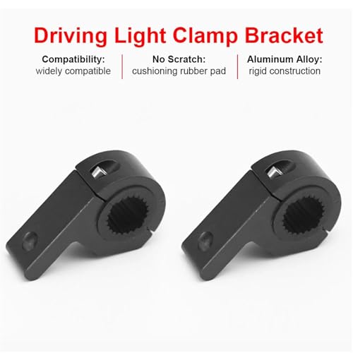Abrazadera para motocicleta de aleación de aluminio robusta para faros de parachoques 4