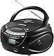 G Keni Tragbarer CD Spieler Boombox mit Bluetooth, AM/FM Radio, CD Boombox Unterstützung USB, SD, MMC Laufwerk, Aux Eingang, Kopfhörerbuchse, Lautstärke Stereo Sound, LCD Display, Netz und Batterie
