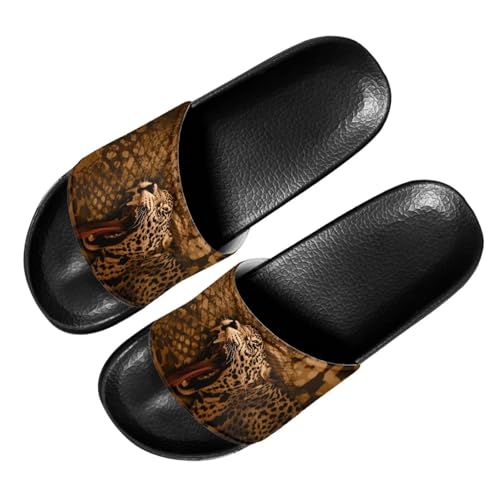 Cloud Slippers for Mens Father Non Slip Quick Drying Shower Slides Summer Slip On Pillow Sandals for Party Size 5-14 Black Sole2