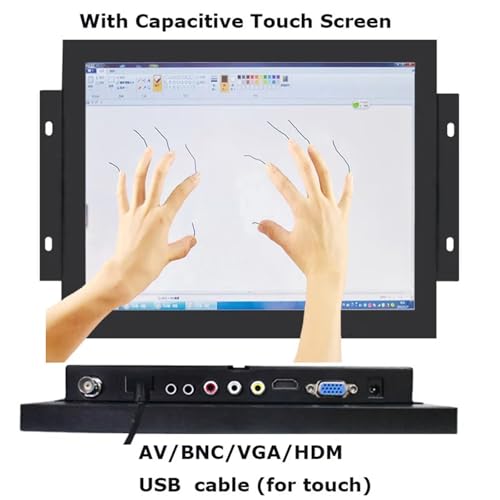 Image of 1pc 10.4 Inch HD 1024x768 Open Frame Style Industrial Touch Screen Monitor Non Touch /Resistive /Capacitive Touch(Capacitive Touch)