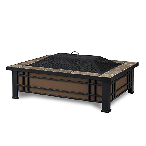 Real Flame 946-Nst 946 Hamilton Fire Pit, Black #TOP1