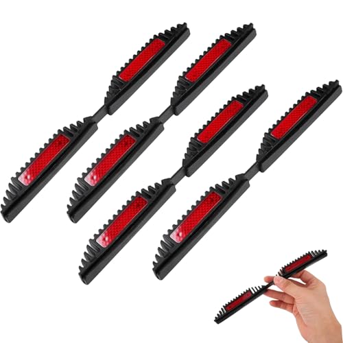 SIXHAOBU 4 Stück Kantenschutz Autotür (21.5 X 2 cm) Stoßschutz zum Aufstecken mit Reflektoren Autotür Kantenschutz Nachts Reflektierend Auto Türkantenschutz für Auto Türkanten