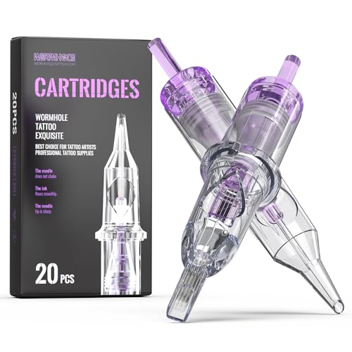 Image of Wormhole Tattoo Cartridge Needles, 50pcs #12 Standard Mixed Sizes Disposable Tattoo Needles 3RL 7RL 7RS 9RM 9M1 for Tattoo Pen Cartridge Machine (#12 RL&RS&RM&M1)