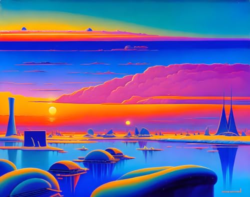 Affiches sur toile Antarctique futuriste 58x90 cm pour déco salon moderne