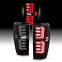 AKKON - Fits 2019 2020 2021 GMC Siera 1500 2500HD 3500HD Tube Bar Full LED Black Smoked Tail Brake Lights Pair Driver+Passenger