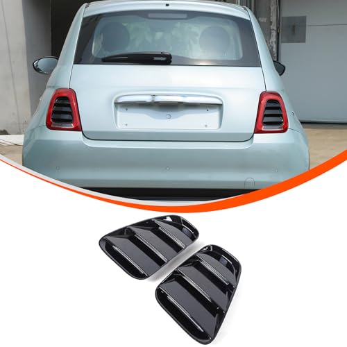 Couvre-feux arrière Fiat 500 2016-2025 cache cadre optique ABS extérieur noir