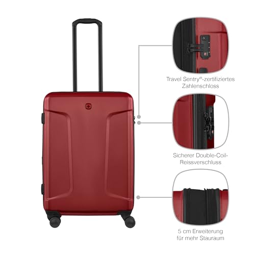 Image of WENGER Legacy - DC Medium Hardside Case, Red, 66 Liters, Swiss Designed-Blend of Style & Function, 610872