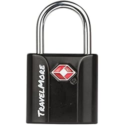 Candado Tsa002 Candados De Llave para Equipaje De Viajes Aprobados por La TSA - Candado con Llaves (1 Paquete - Negro)