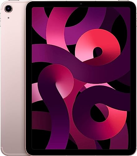 Apple 2022 iPad Air, 10.9-inch, Wi-Fi + Cellular, 256GB, Pink, 5th Generation (Renewed)