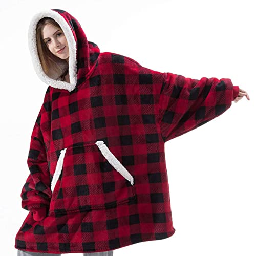 Mantas con Capucha Unisex Cálidas, Largas, Bata Manta Oversized Cómoda Sudadera con Capucha, Bata Manta Polar Sofa, Manta de Forro Polar de Gran Tamaño para Adulto,Hombre Invierno,Hoodie Blanket,#6