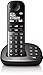Produktbild Philips XL4951DS/38 DECT-Komforttelefon mit Anrufbeantworter - Schnurloses Festnetztelefon - Senioren-Telefon mit 1 Mobilteil - Große Tasten - Lautstärkeboost - Hörgerät Kompatibilität - Schwarz