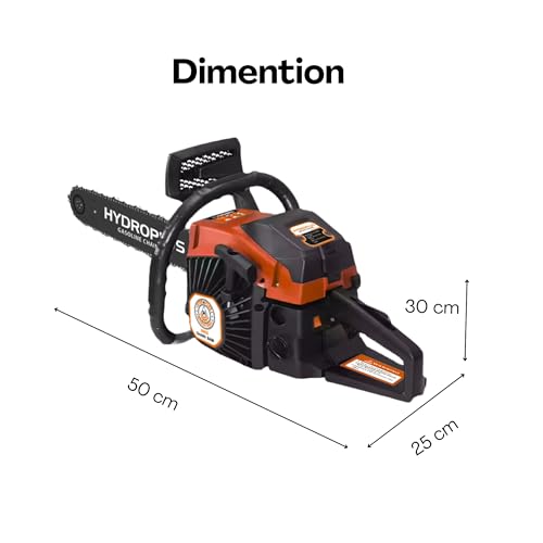 Image of HYDCS6200 Petrol Chainsaw | 62cc 2-Stroke Engine | 20 inch Guide Bar | 0.200L Fuel Tank | Heavy-Duty Wood Cutting Tool for Farming, Tree Felling, Branch Trimming & Outdoor Use