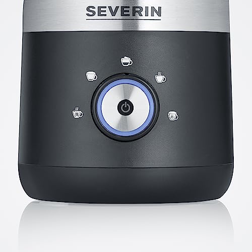 Miniatura 2 de Severin Espumador De Leche Por Inducción, 550 W, 300 Ml, También Para Calentar, Espumar Y Derretir Chocolate, Acero Inox Cepillado, Negro, Sm 3588