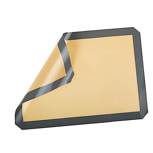 BESPORTBLE 2 Pz Tappetino Da Forno Prodotti Da Forno Tostapane Griglia Roti Spiedini Cottura Al Forno Macchina Friggitrice Tappetino Per Pizza Da Forno Teglia Da Forno Yellow Prodotto