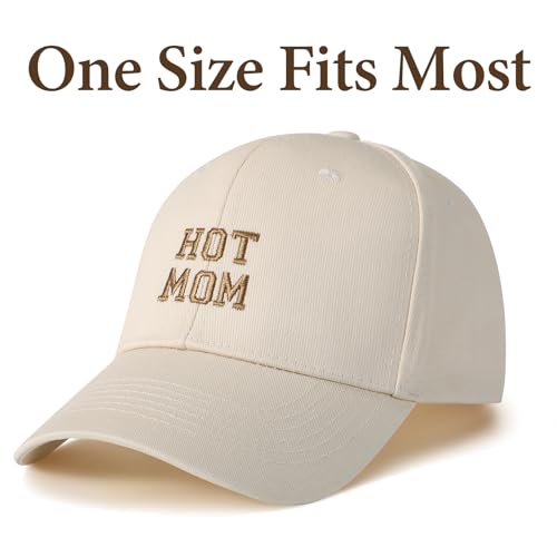Gorra béisbol Beige para mamás con diseño minimalista miniatura 4