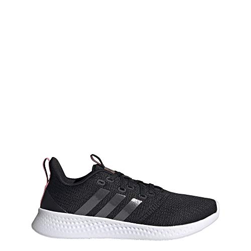 adidas Women's Puremotion Running Shoe, Black/Grey/Super Pop, 72
