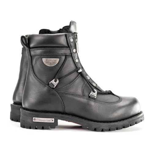 MILWAUKEE MOTORCYCLE CLOTHING CO. MB440EEE-BLACK-14-EEE Motorcycle Boot