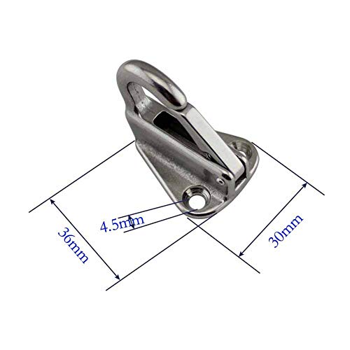 Haowei Fender Hook, 2Pcs Fender Hanger Strong 316 Stainless Steel Safety Heavy Hook Marine Spring Snap-Type Fender Fender Hanger Suitable For Tug Hardware Accessories (Spring Hook) #TOP3