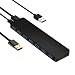 Produktbild GIKERSY 7-Port USB 3.0 Hub,USB Port Docking Station,Super Speed bis zu 5Gbps Datenhub für MacBook Air,MacBook Pro,MacBook,iMac,Windows Laptops,PS4 sowie PCs und andere USB Geräte (Black)