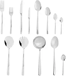 WOLFF Faqueiro de Aço Inox Viena 101 Peças Com Caixa Litografada - Jogos de Talheres - Mesa Posta - Utensílios de Cozinha, Enxoval, Casamento, Decoração