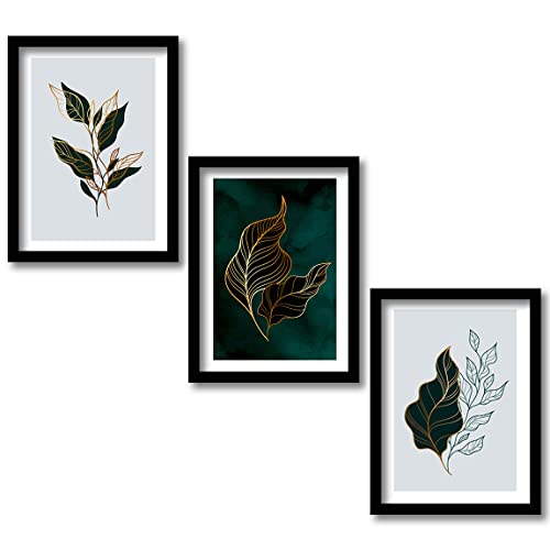 Image of kotart Nature Theme Framed Wall Paintings /Posters with Frame for Room Home (14x20 Inch) Set of 3 multicolor