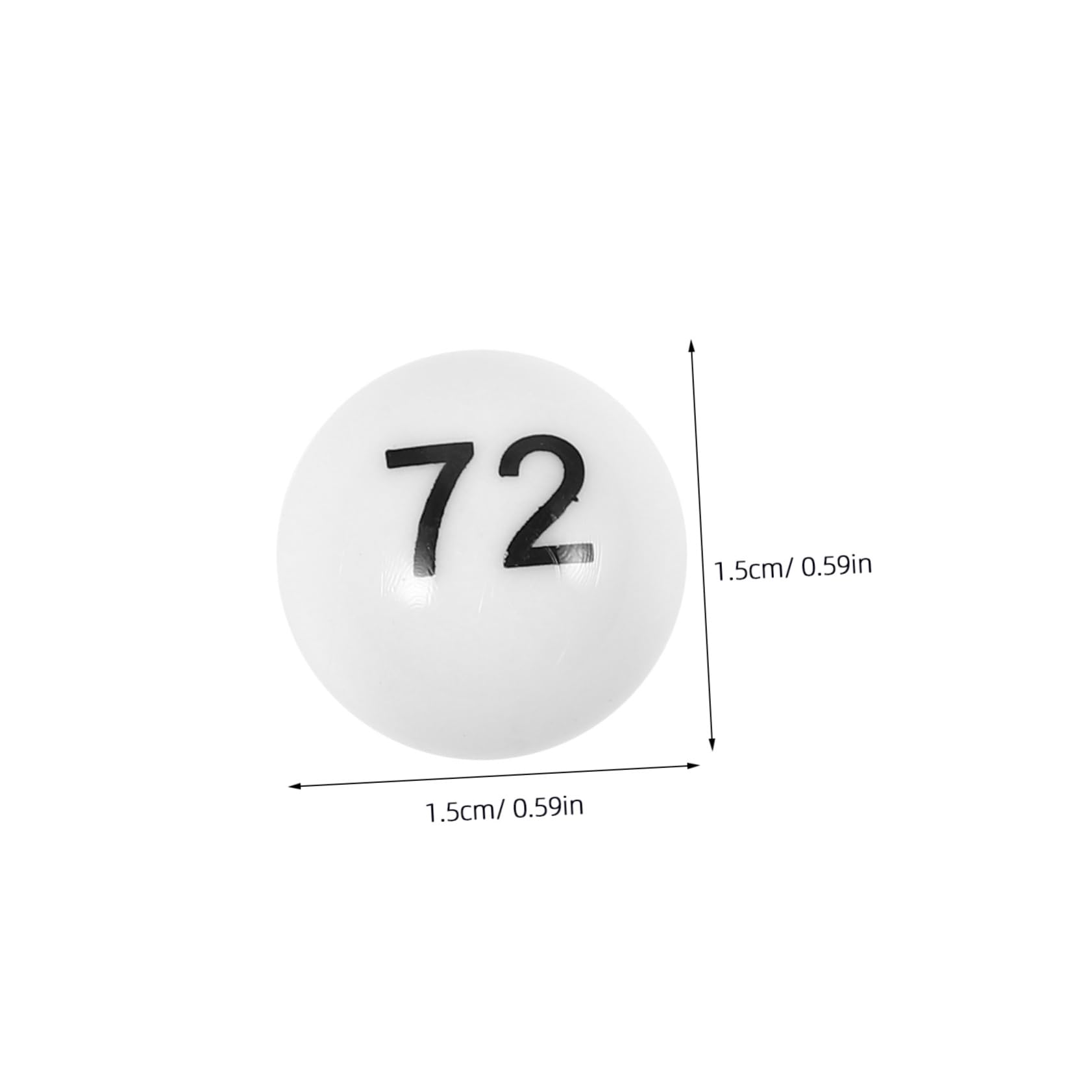 BESTonZON 300 Pièces Accessoires De Machine Boules De Loterie Remplacements De Boules De Bingo Mini Boules De Bingo Nuits De Bingo Jouets Boules De Shake Électrique Boule Porte-