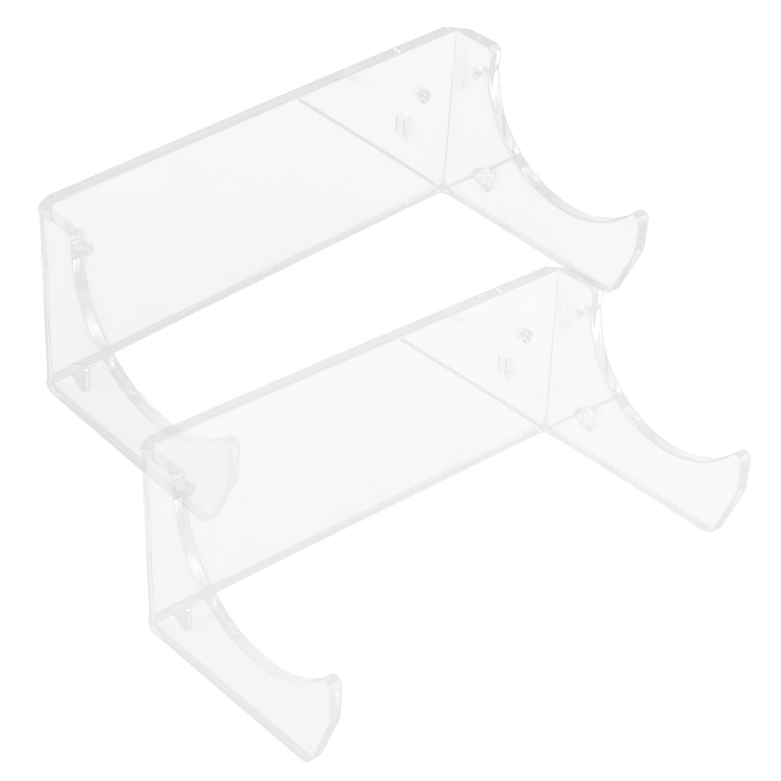 Soporte para rodillos de cocina de acrílico transparente para pared kit de 2 unidades