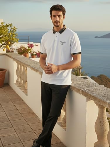 Image of VastraVibes Men's Polo T Shirt | Smart Casual Stylish Top | Slim Fit Trendy Wear | Travel Office Party | Premium Men's Fashion